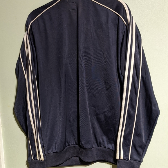 Vintage Adidas dark blue zip up track jacket. Men's medium. - Picture 3 of 14